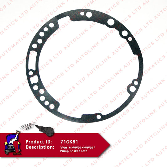 VW01M/VW01N/VW01P Pump Gasket Late