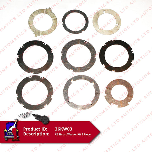 C6 Thrust Washer Kit 9 Piece