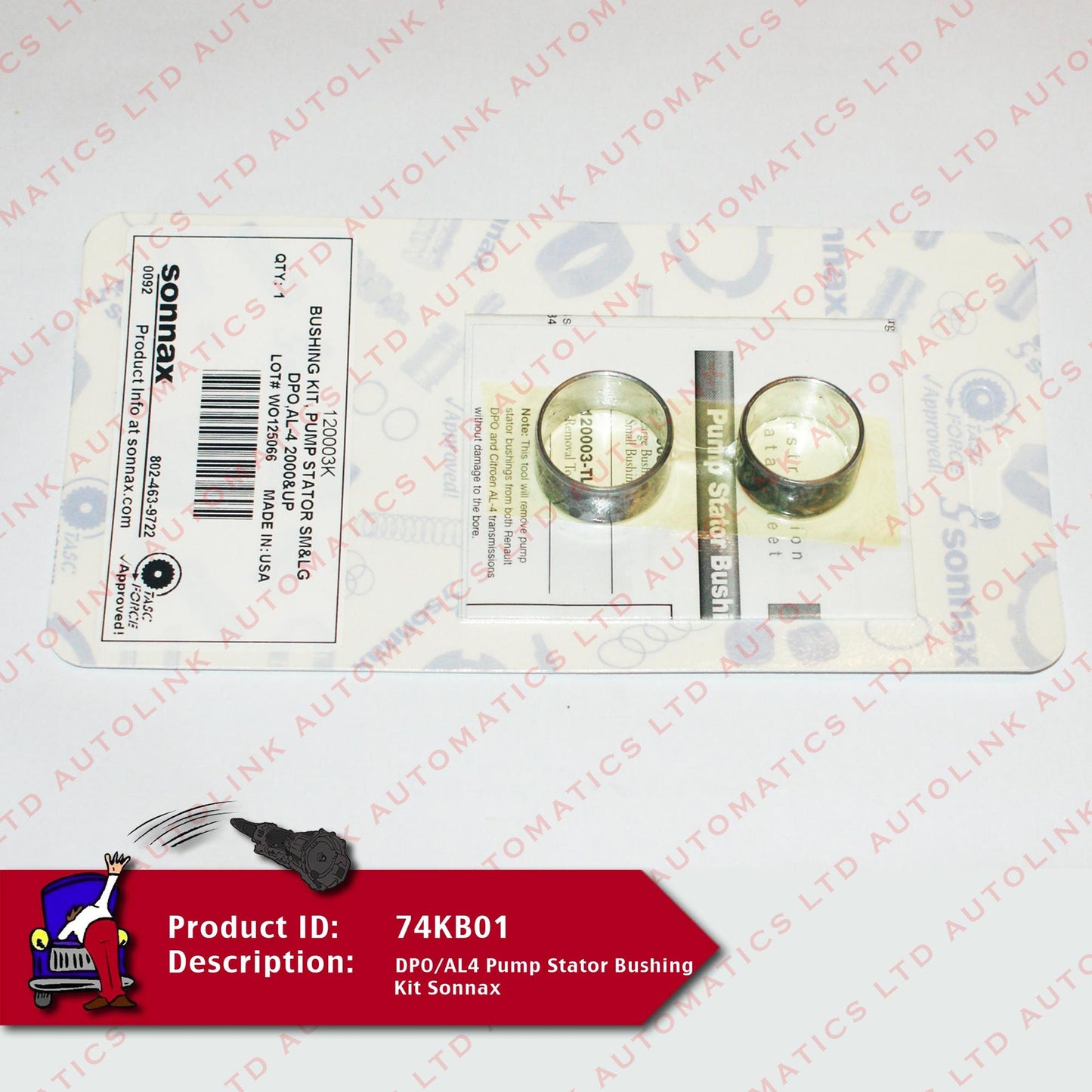 DPO/AL4 Pump Stator Bushing Kit Sonnax