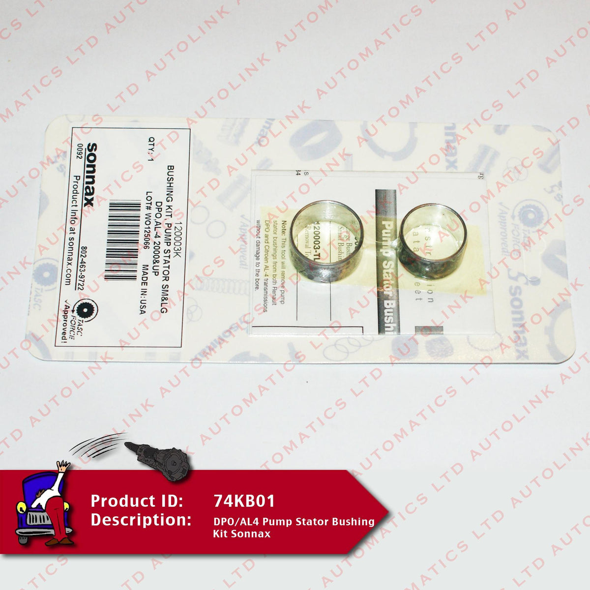 DPO/AL4 Pump Stator Bushing Kit Sonnax