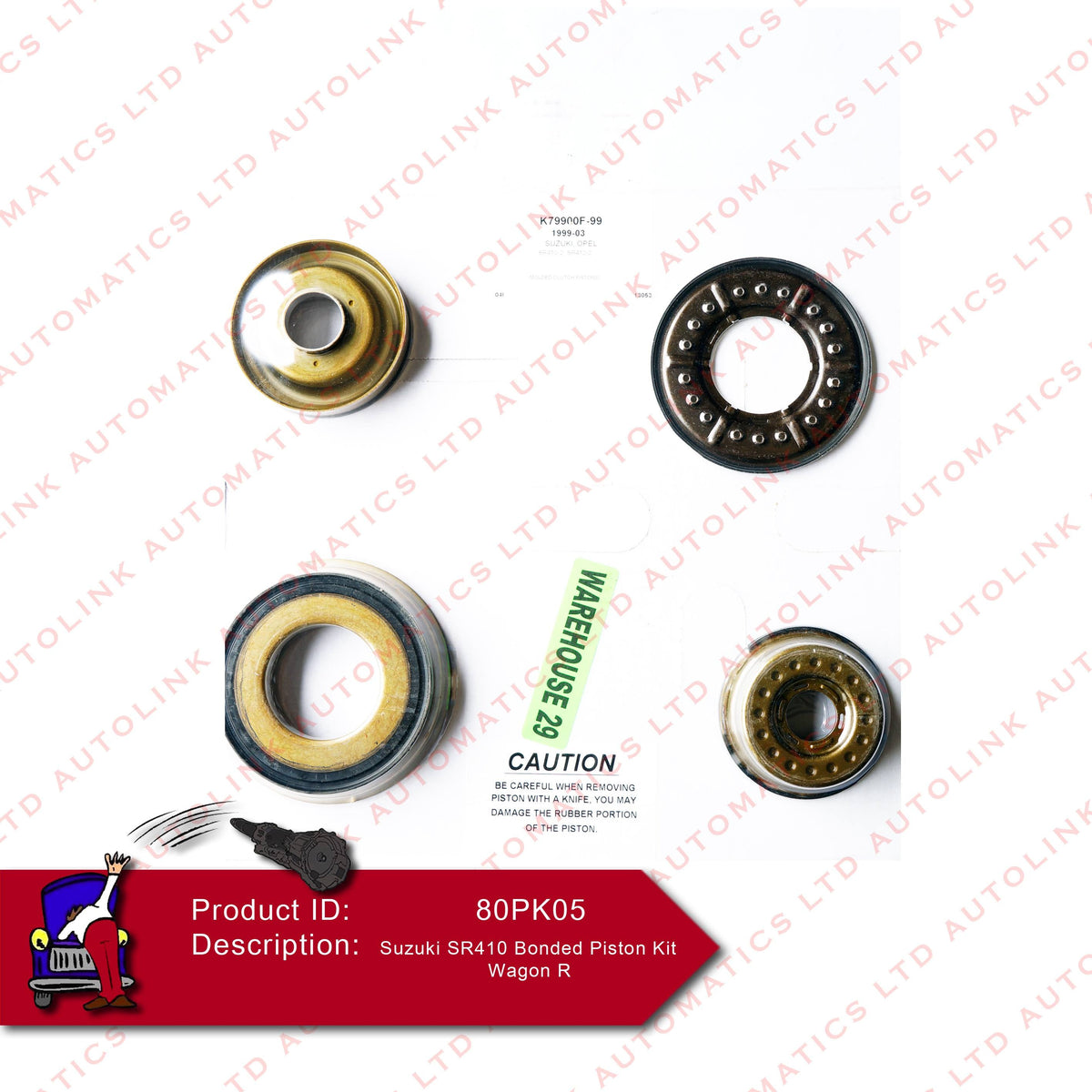 Suzuki SR410 Bonded Piston Kit Wagon R
