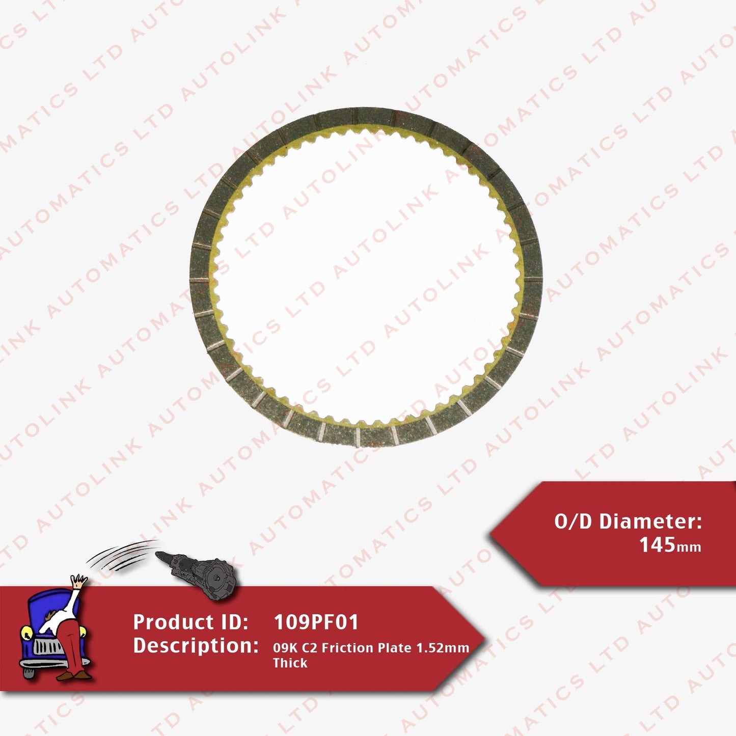09K C2 Friction Plate 1.52mm Thick