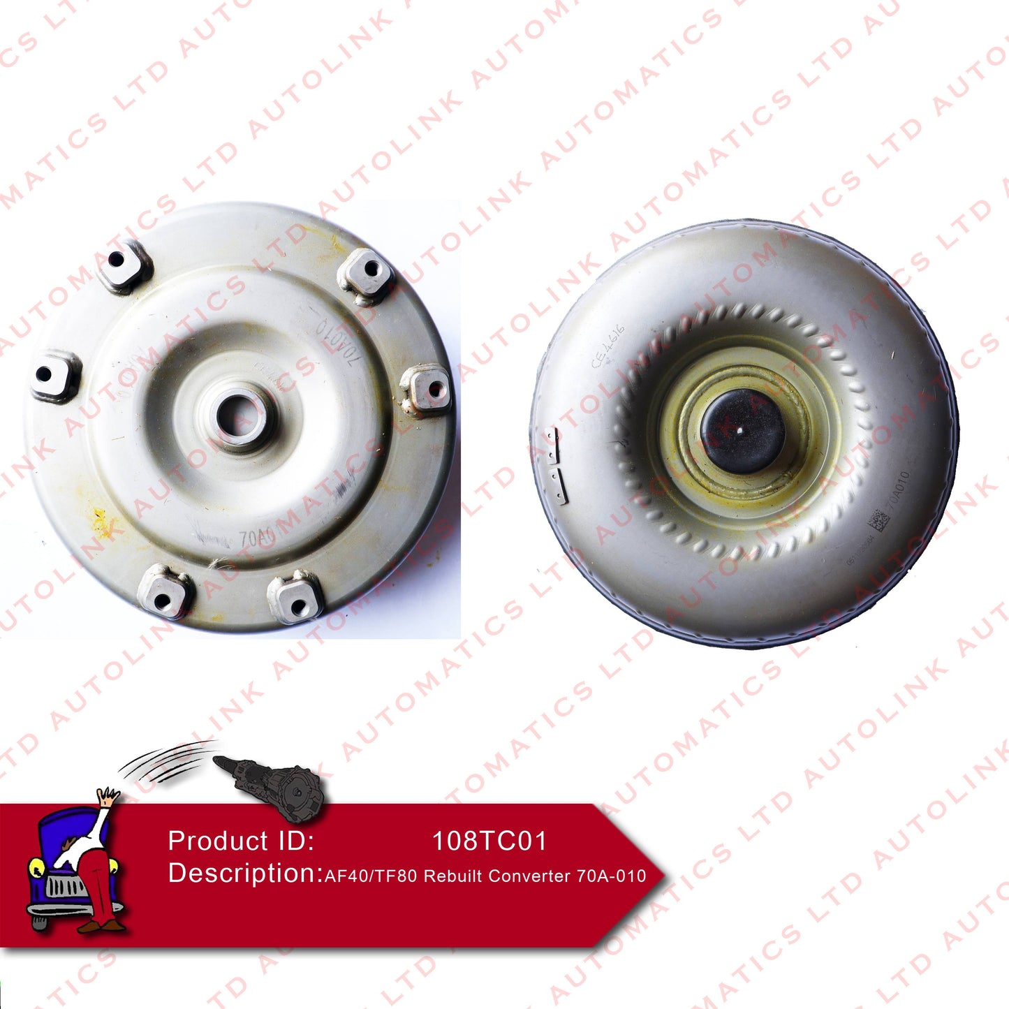 AF40/TF80 Rebuilt Converter 70A-010