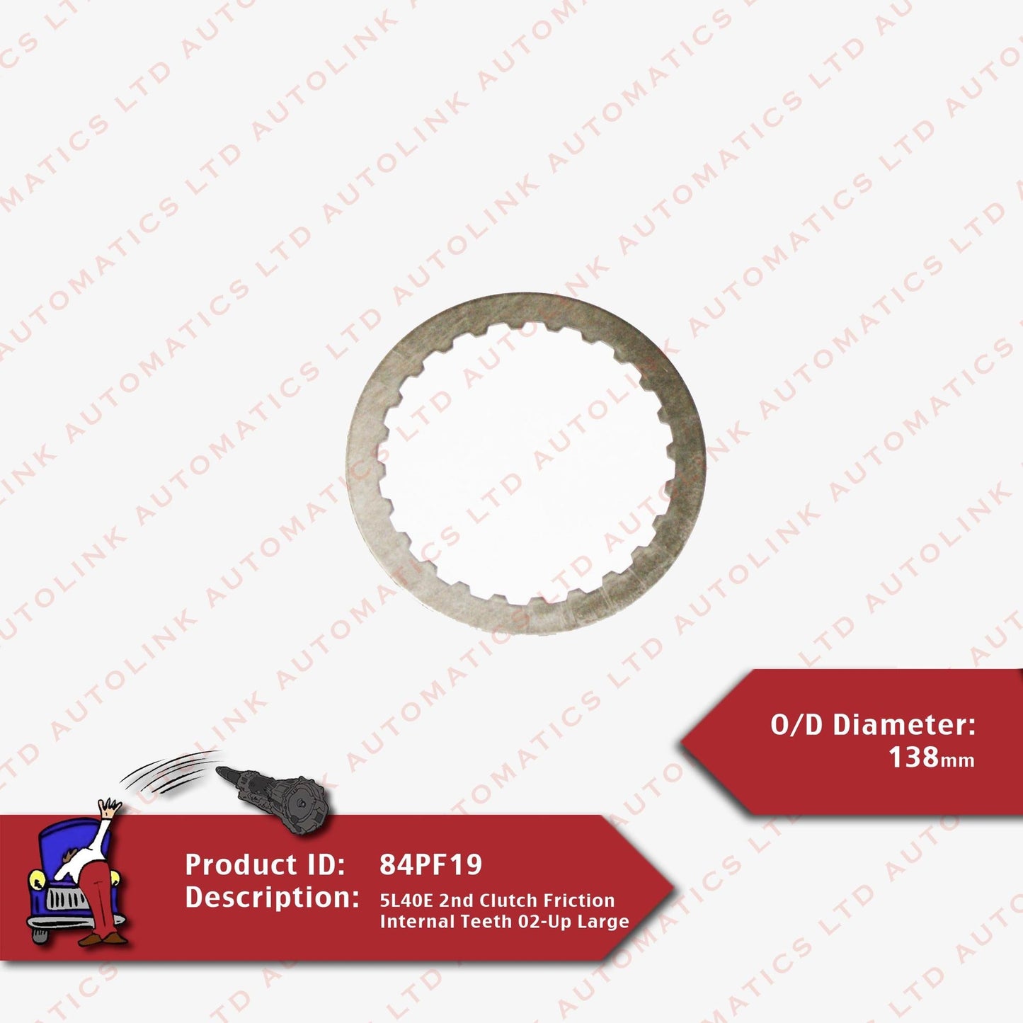 5L40E 2nd Clutch Friction Internal Teeth 02-Up Large O/D