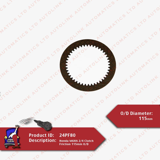 Honda M6HA 2/4 Clutch Friction 115mm O/D