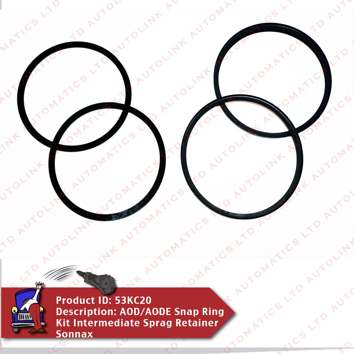 AOD/AODE Snap Ring Kit Intermediate Sprag Retainer Sonnax