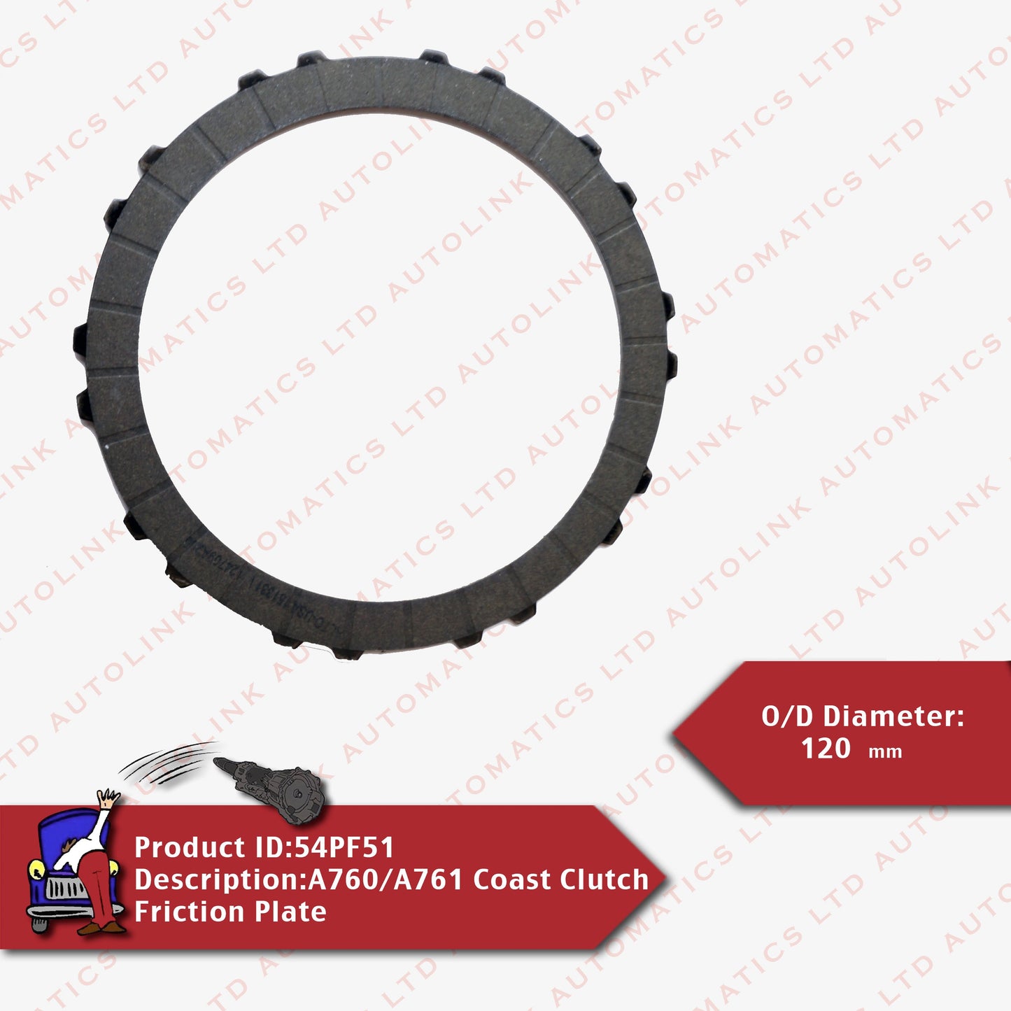 A760/A761 Coast Clutch Friction Plate