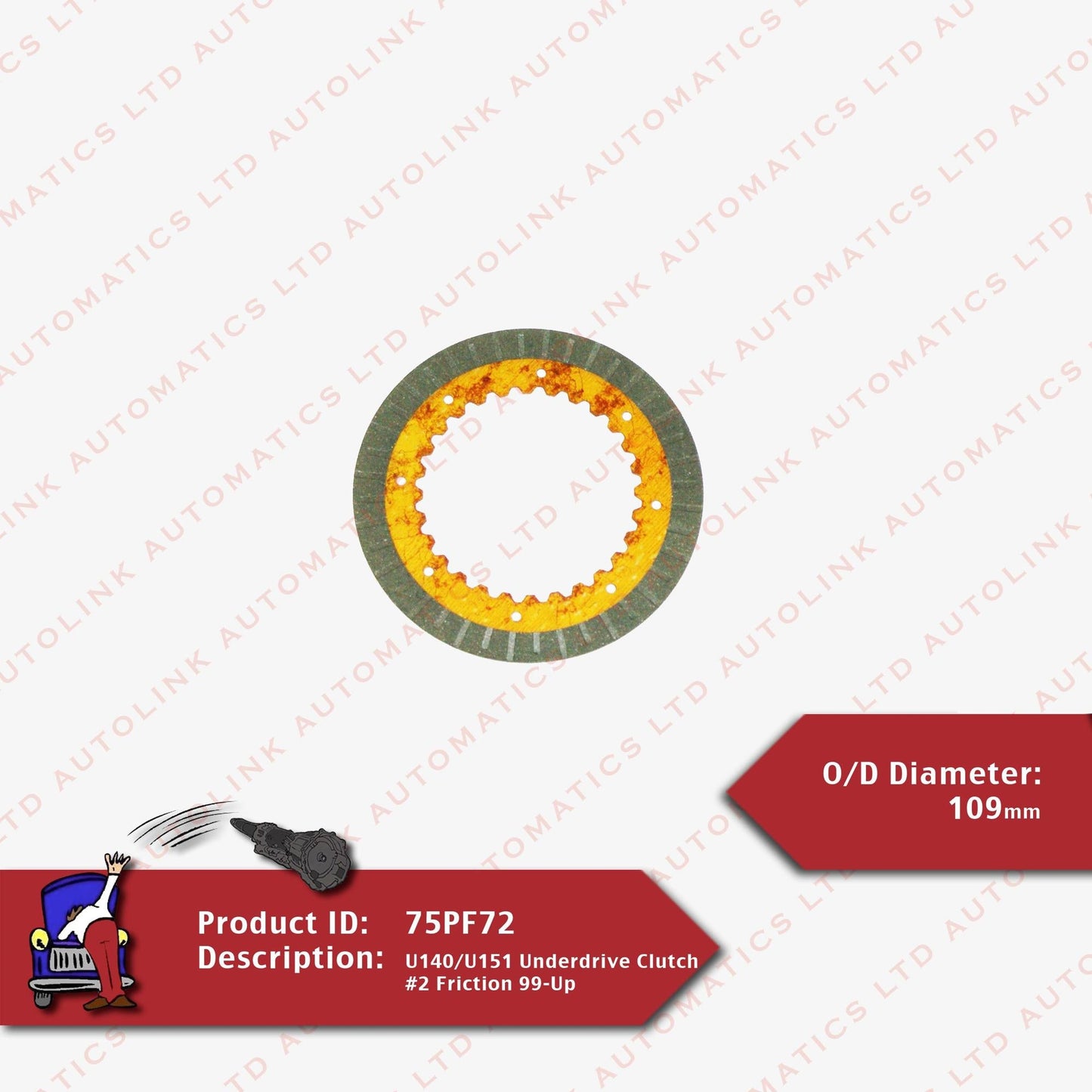 U140/U151 Underdrive Clutch #2 Friction 99-Up