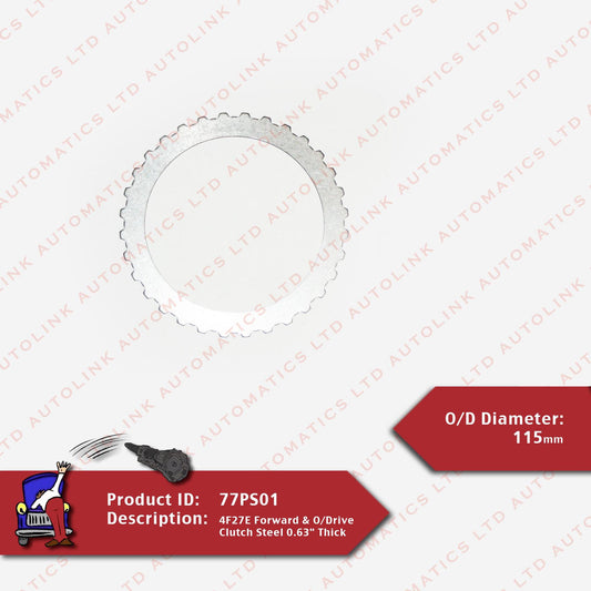 4F27E Forward & O/Drive Clutch Steel 0.63" Thick