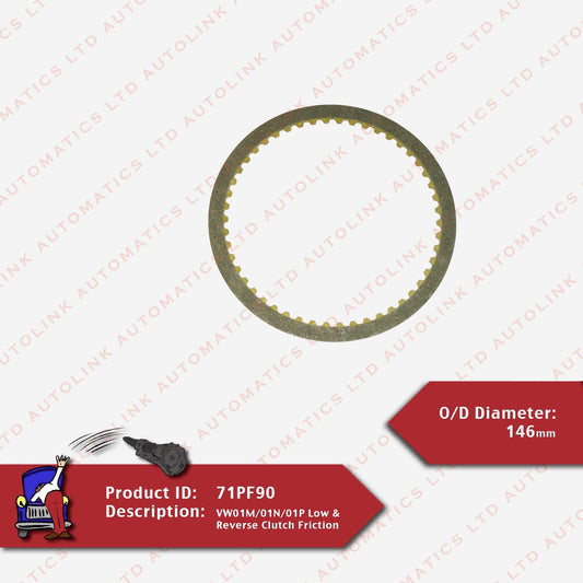 VW01M/01N/01P Low & Reverse Clutch Friction