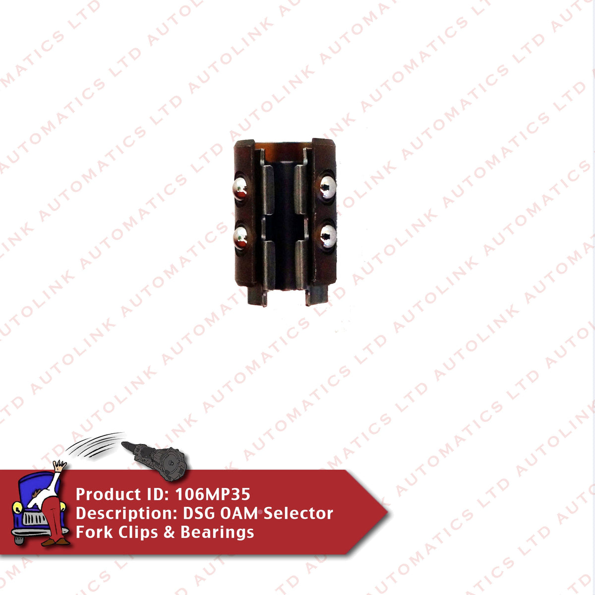 DQ200 0AM Selector Fork Clips & Bearings