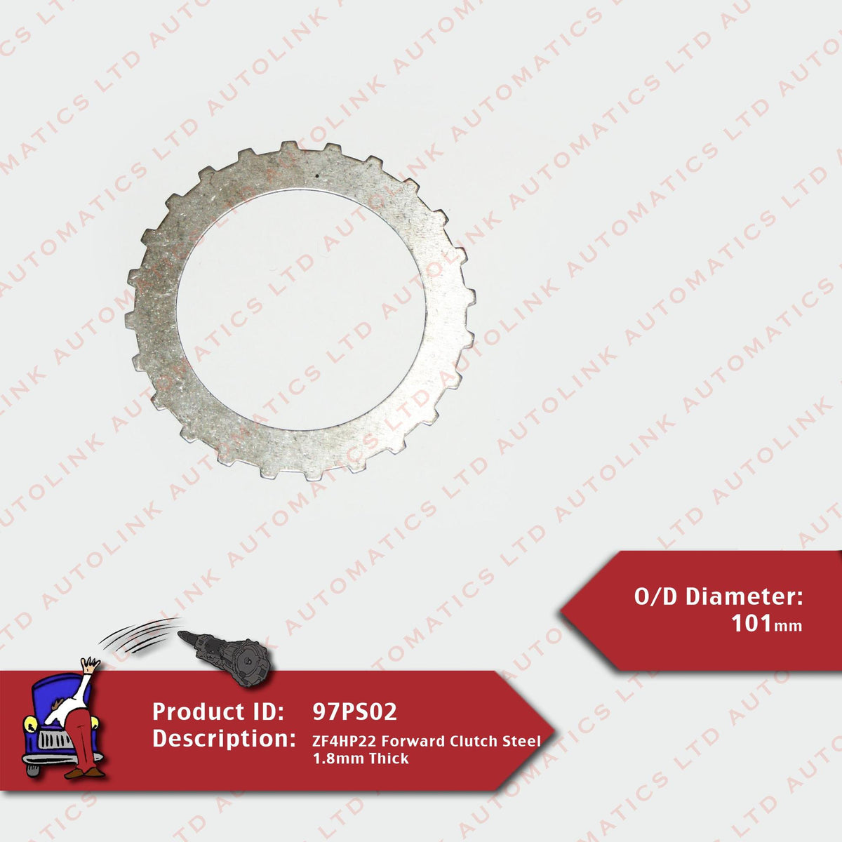 ZF4HP22 Forward Clutch Steel 1.8mm Thick