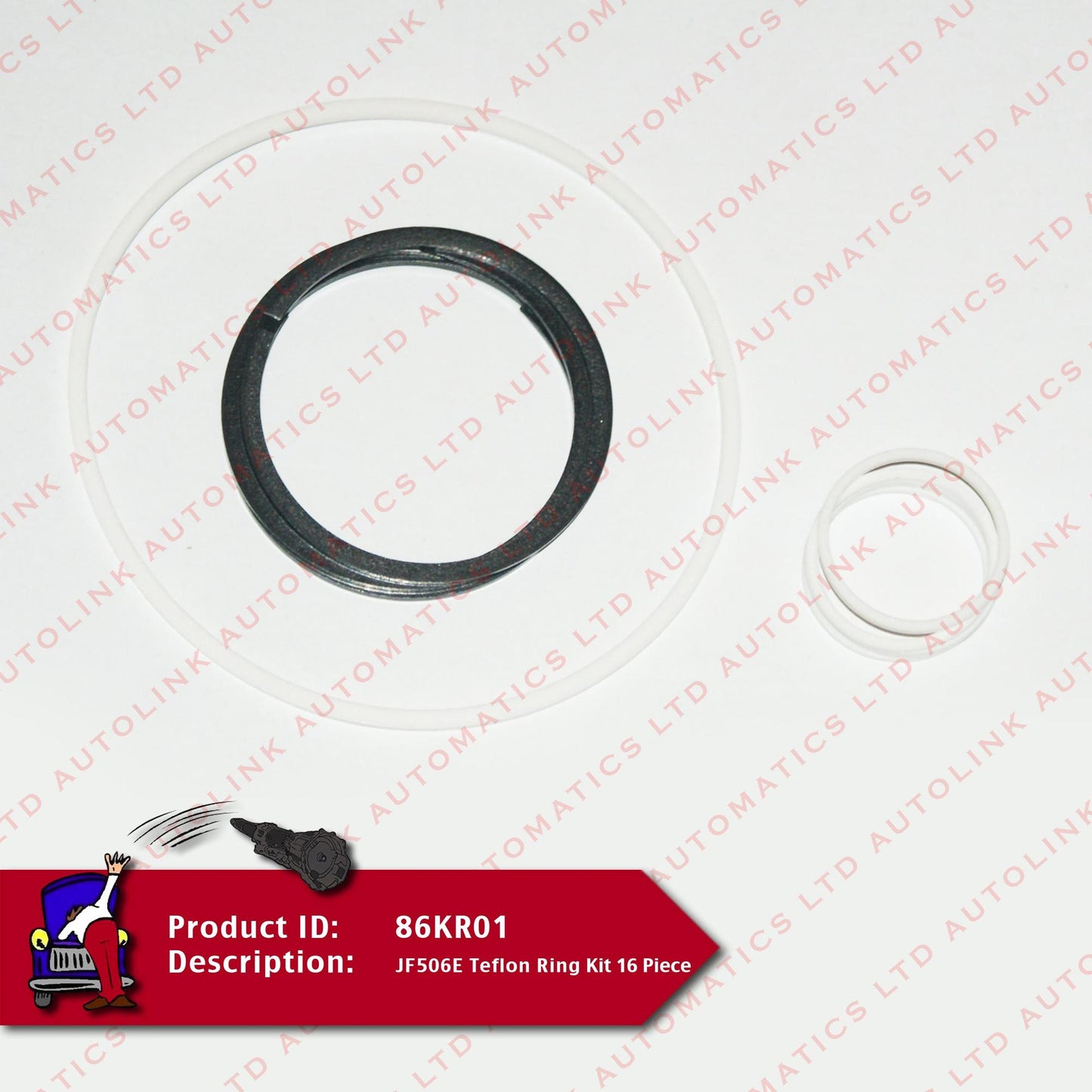 JF506E Teflon Ring Kit 16 Piece