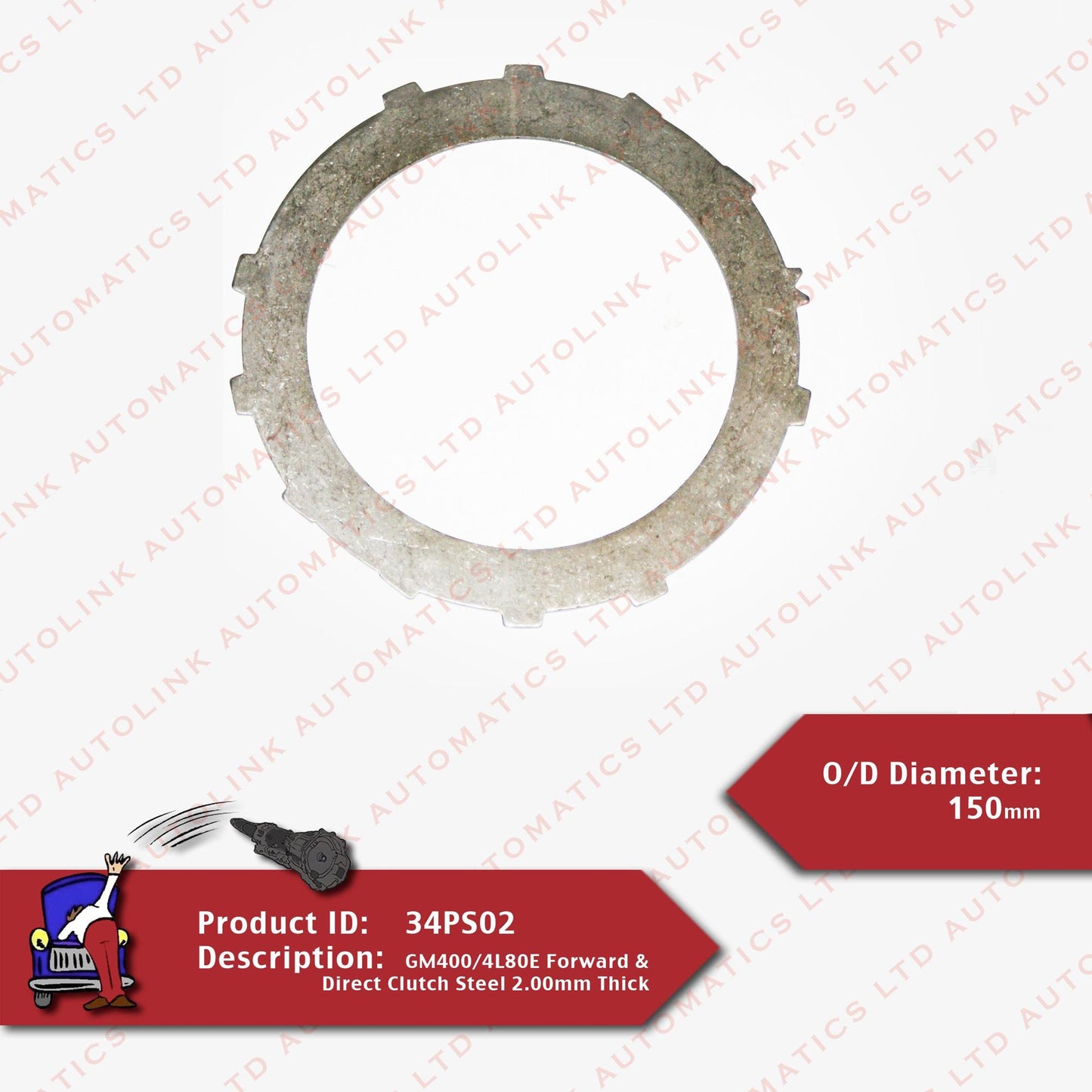 GM400/4L80E Forward & Direct Clutch Steel 2.00mm Thick