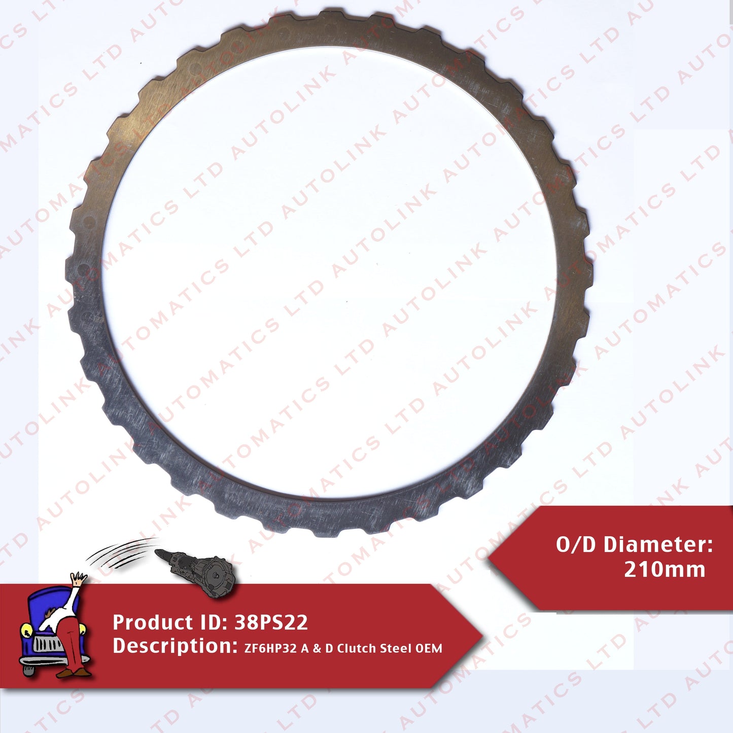 ZF6HP32 A & D Clutch Steel OEM 2.1mm