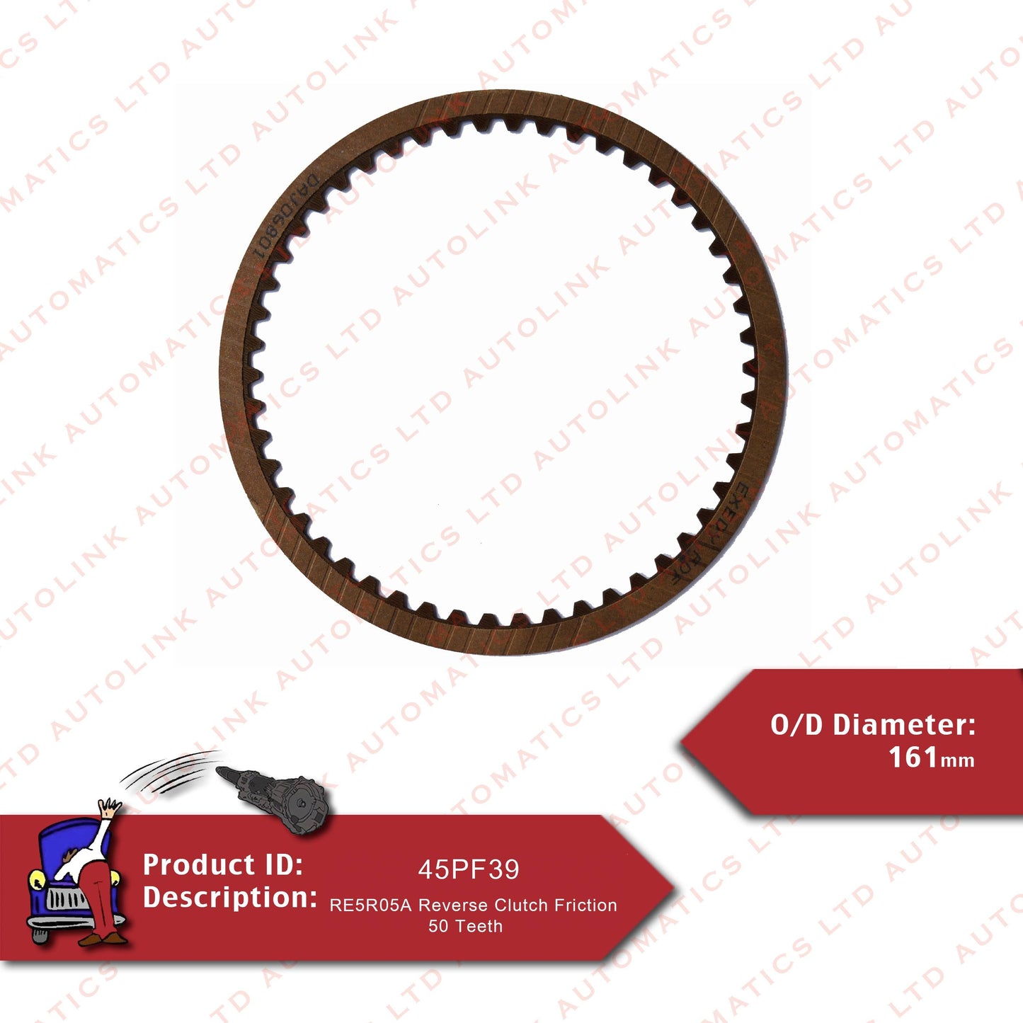 RE5R05A Reverse Clutch Friction 50 Teeth