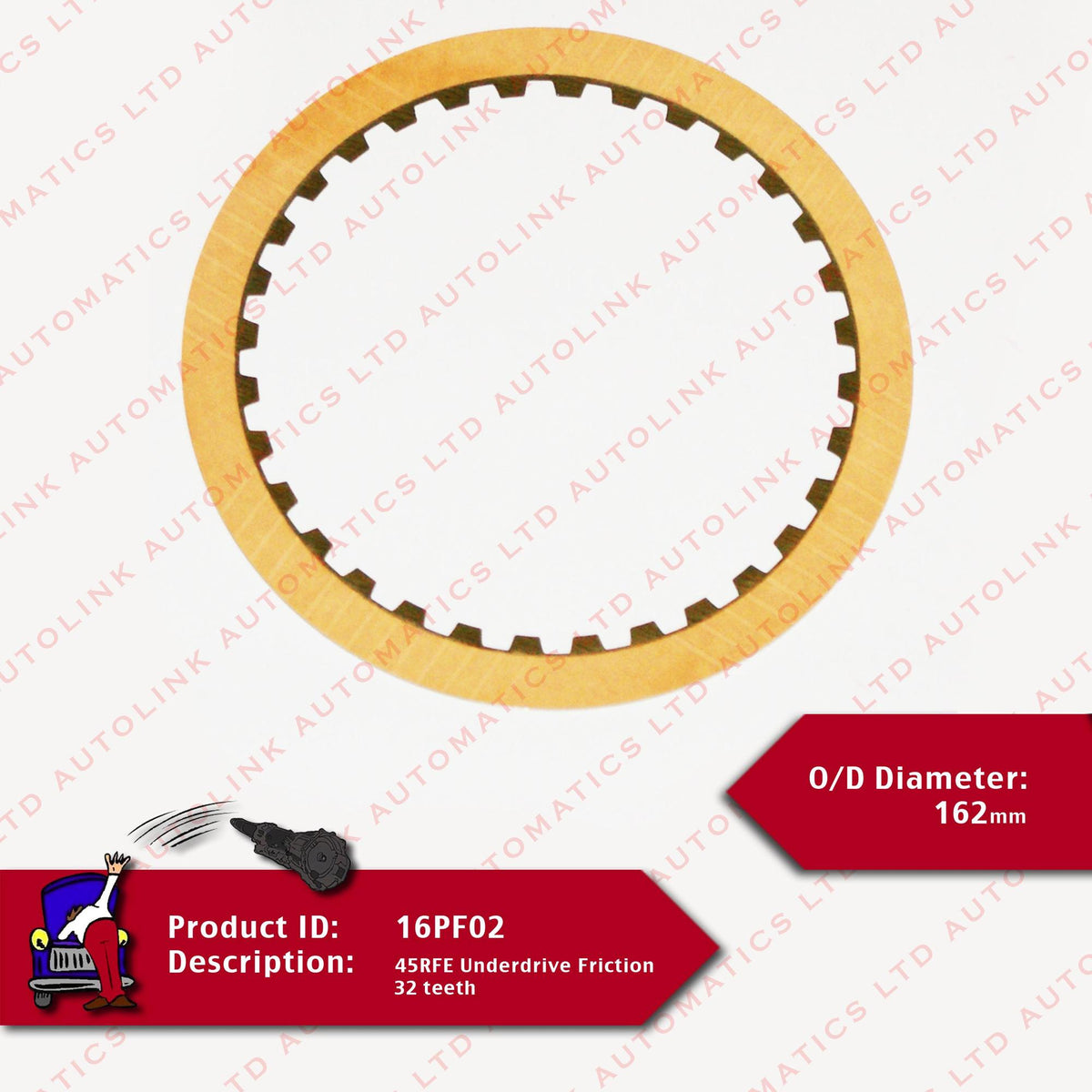 45RFE Underdrive Friction 32 teeth o/d162mm thick 2mm