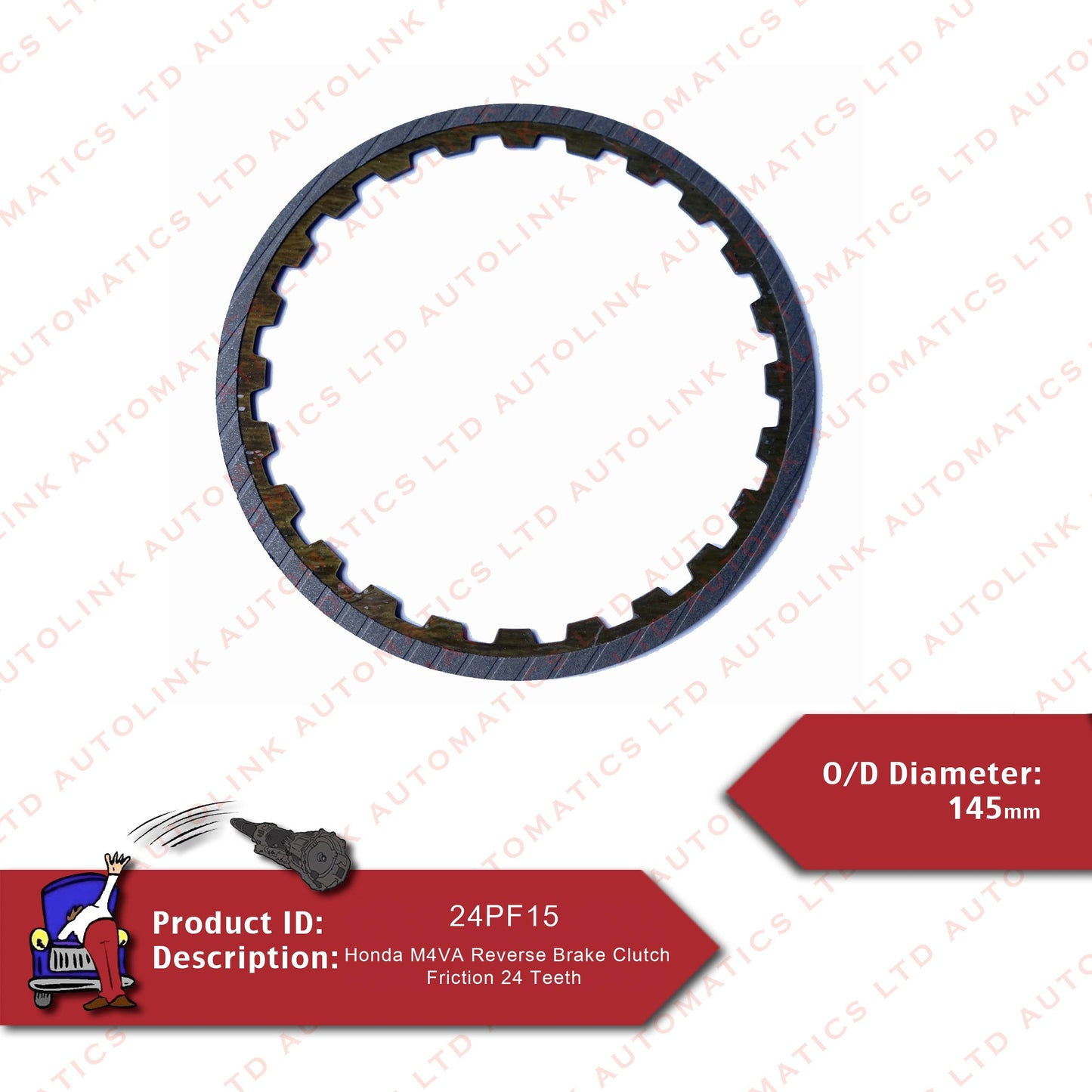 Honda M4VA Reverse Brake Clutch Friction 24 Teeth