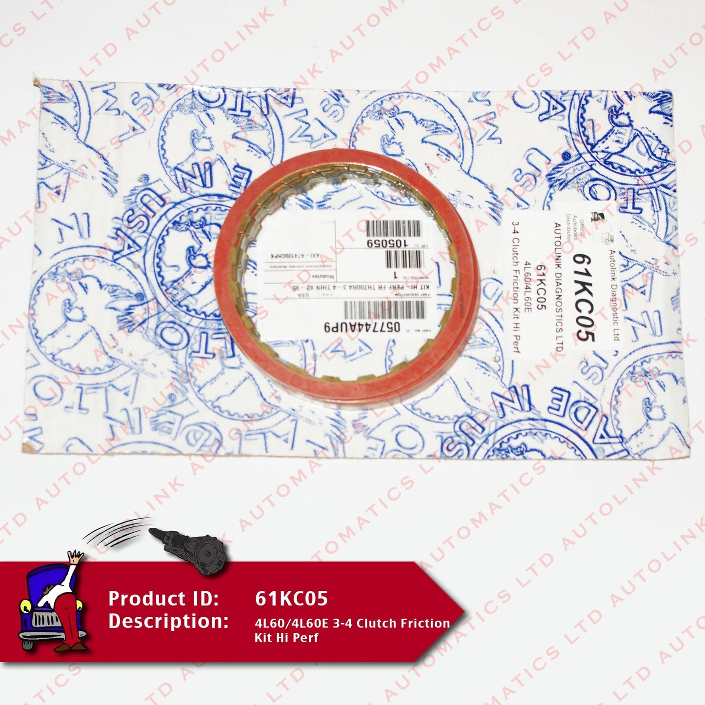 4L60/4L60E 3-4 Clutch Friction Kit Hi Perf
