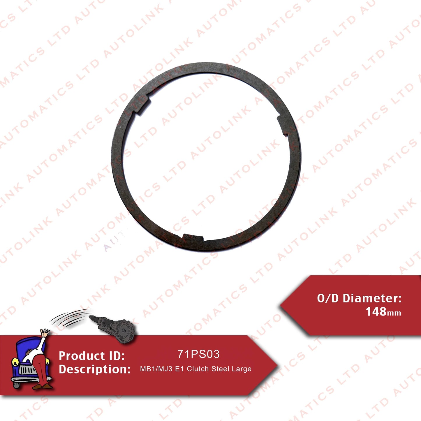 MB1/MJ3 E1 Clutch Steel Large