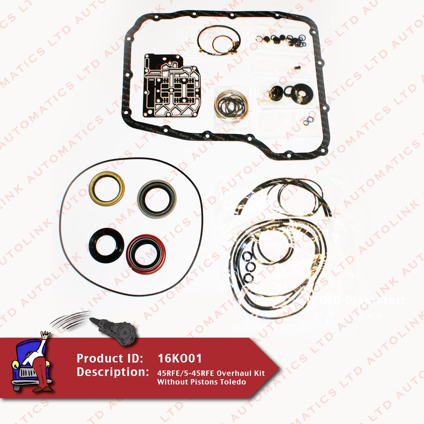 45RFE/5-45RFE Overhaul Kit Without Pistons Toledo