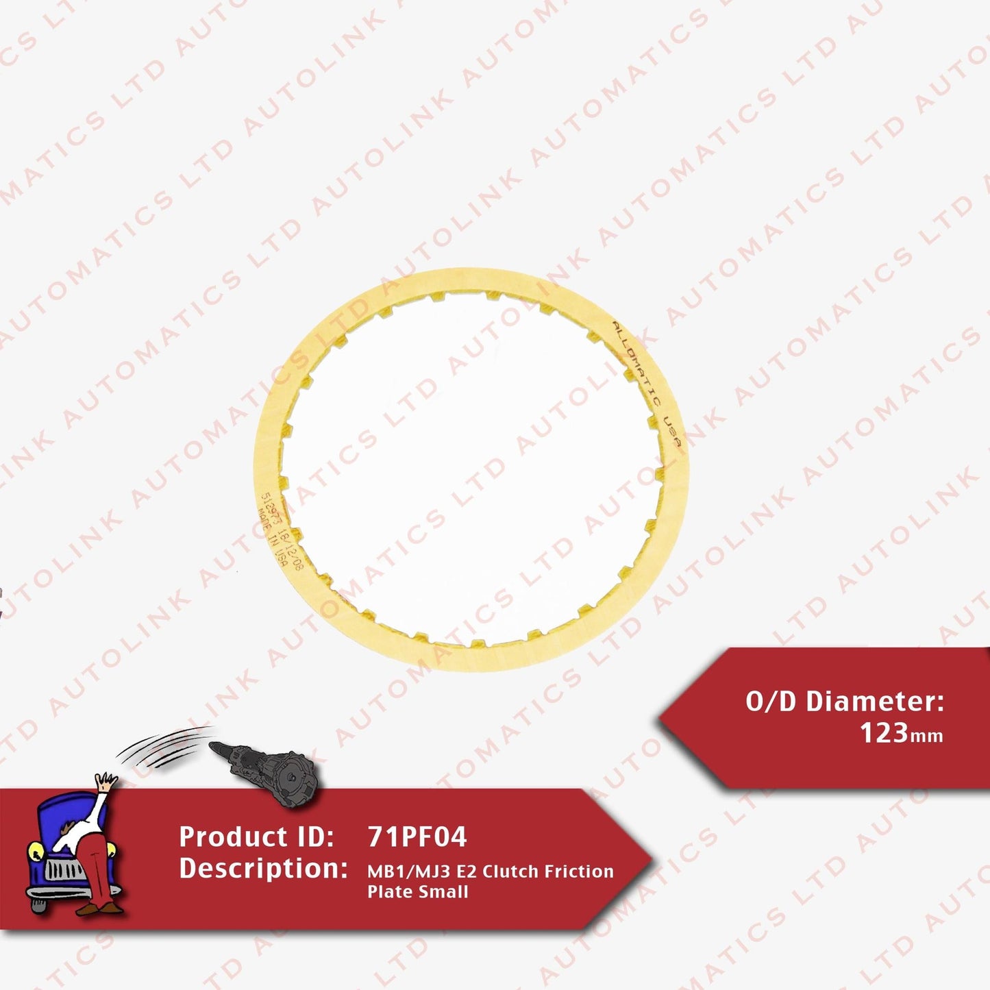 MB1/MJ3 E2 Clutch Friction Plate Small