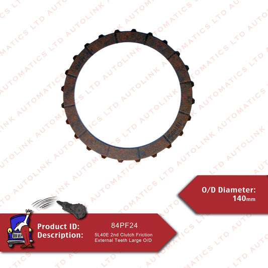 5L40E 2nd Clutch Friction External Teeth Large O/D