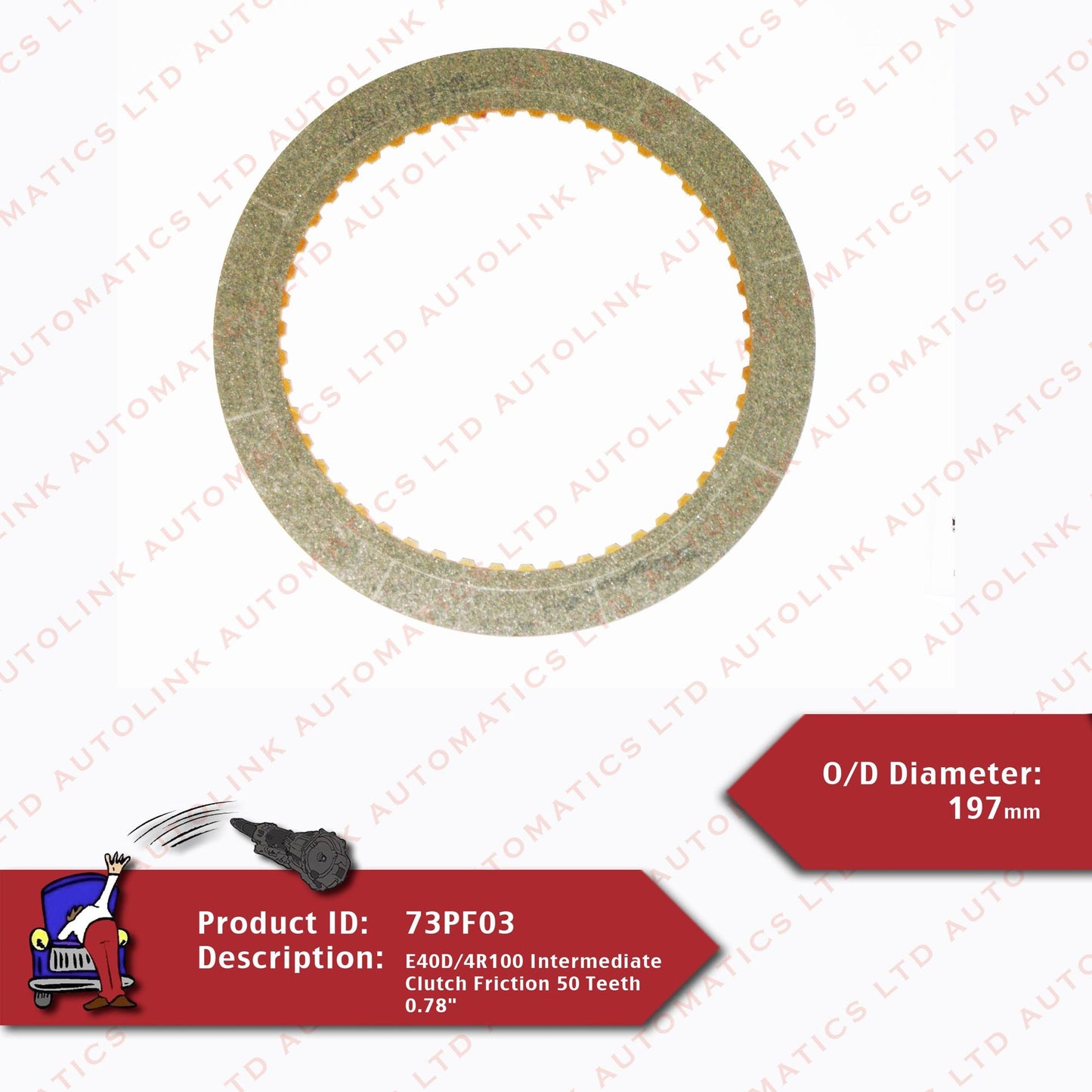 E40D/4R100 Intermediate Clutch Friction 50Teeth 0.78"