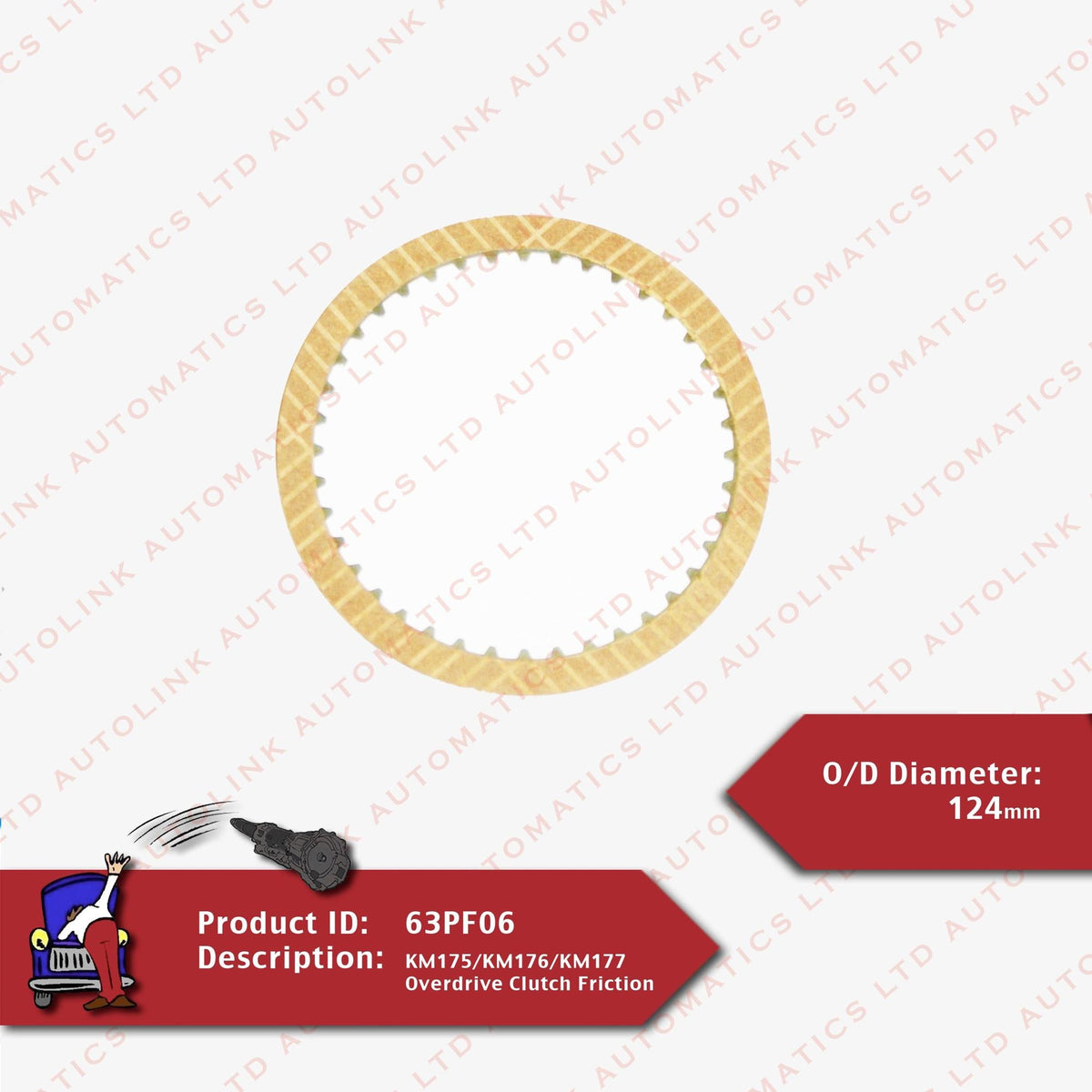 KM175/KM176/KM177 Overdrive Clutch Friction