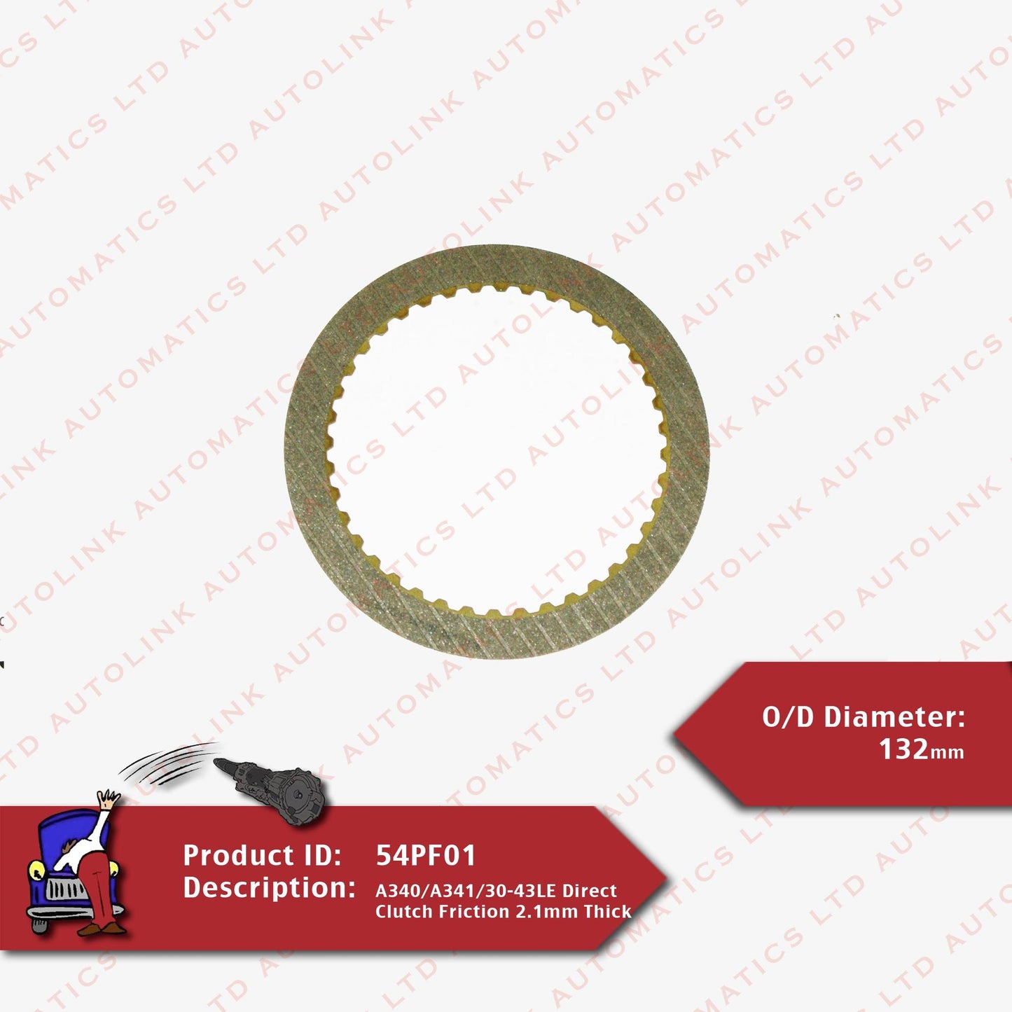 A340/A341/30-43LE Direct Clutch Friction 2.1mm Thick