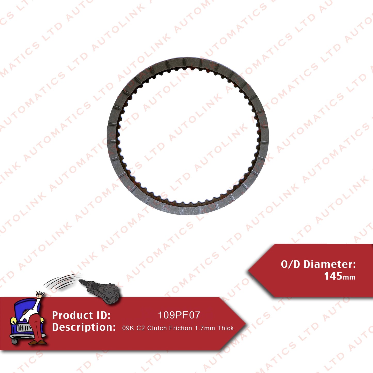 09K C2 Clutch Friction 1.7mm Thick