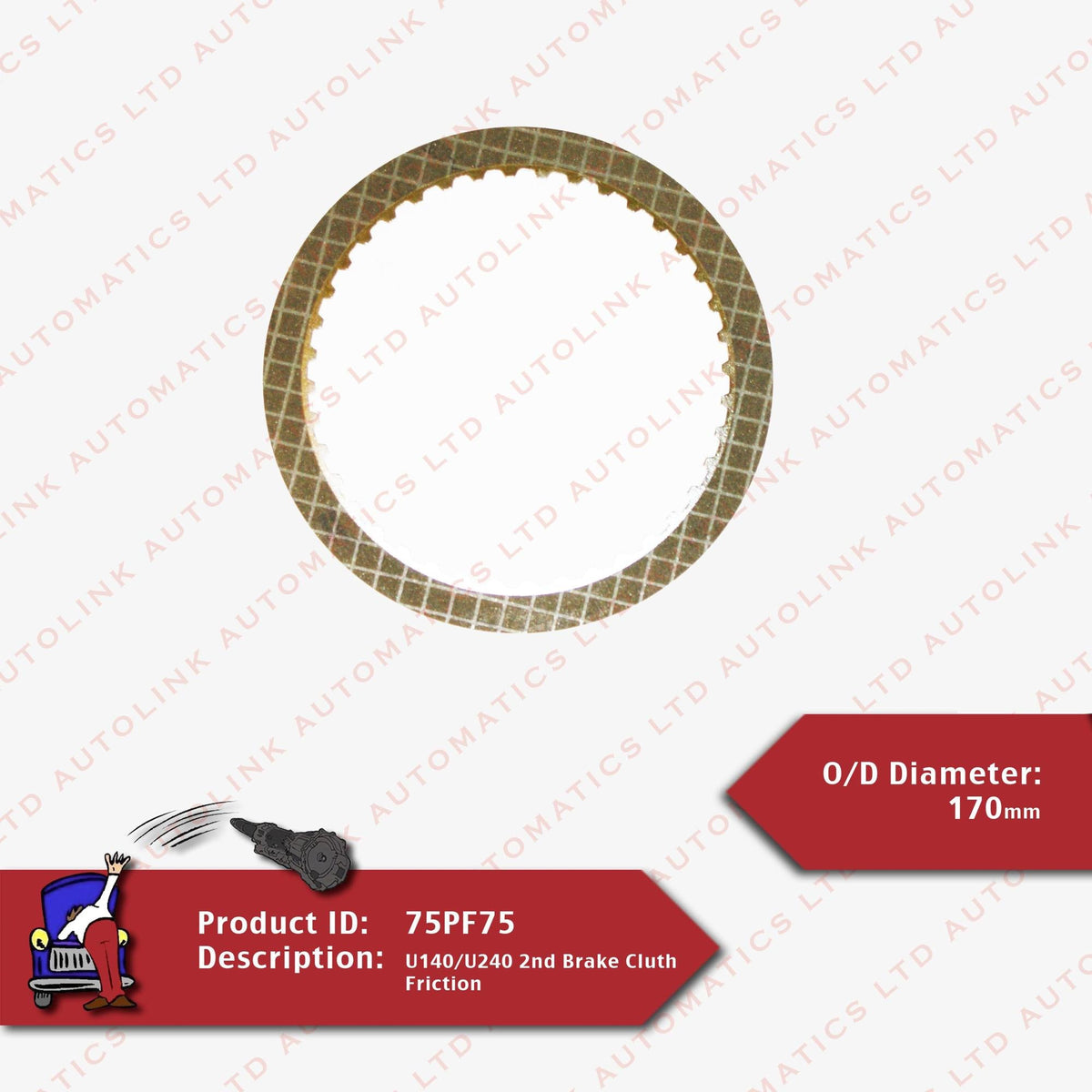 U140/U240 2nd Brake Cluth Friction