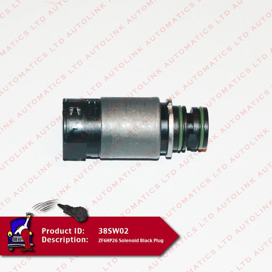 ZF6HP26 Solenoid Black Plug