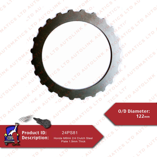 Honda M6HA 2/4 Clutch Steel Plate 1.9mm Thick