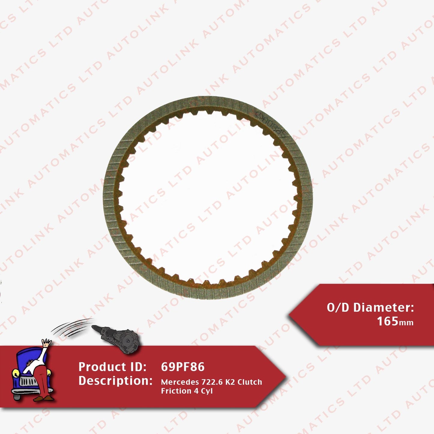 Mercedes 722.6 K2 Clutch Friction 4 Cyl