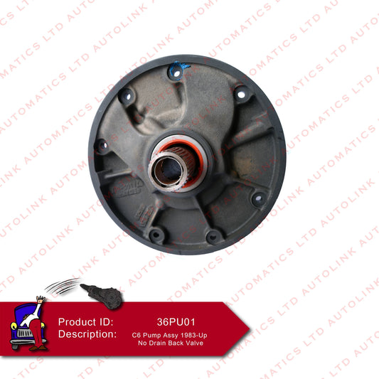 C6 Pump Assy 1983-Up - No Drain Back Valve