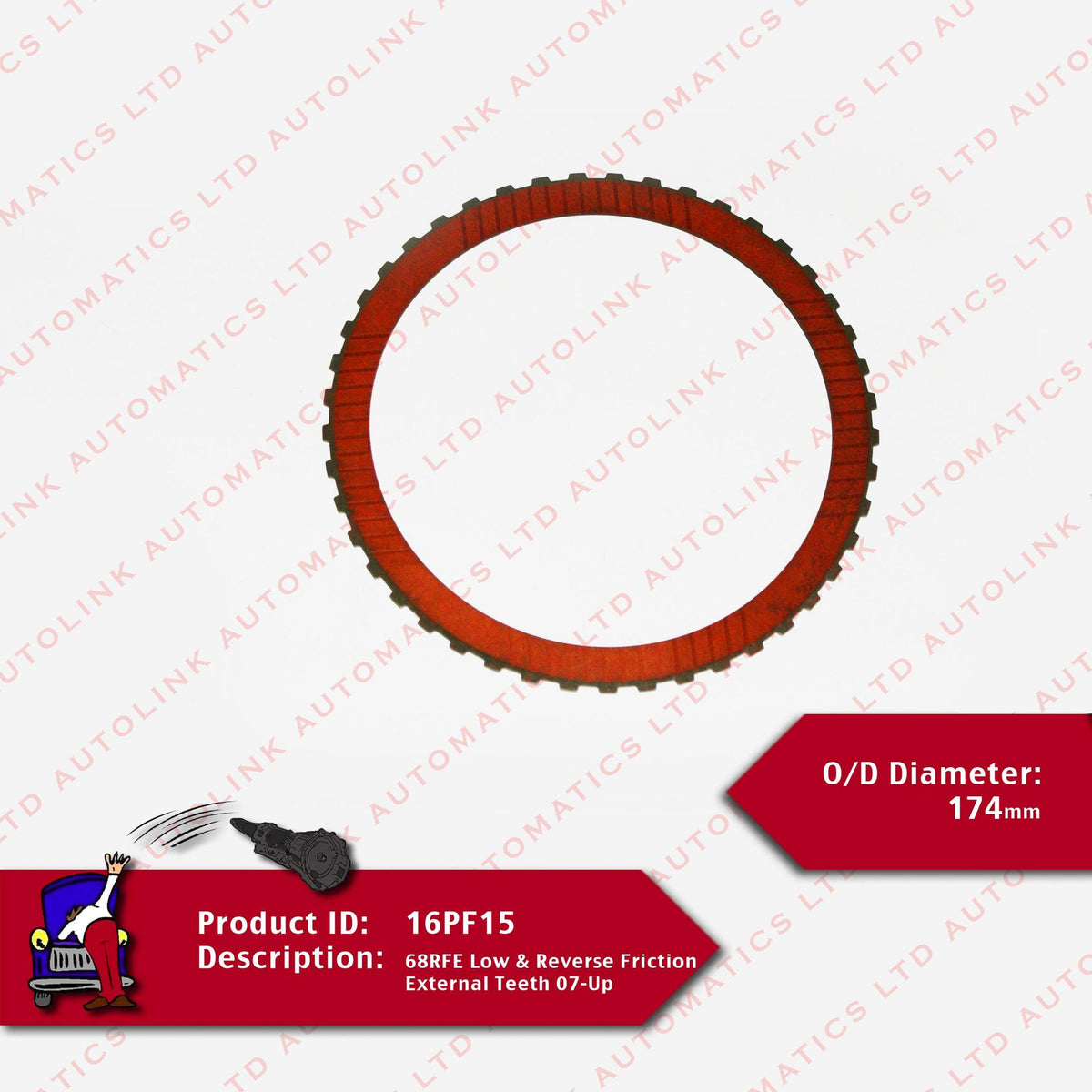 68RFE Low & Reverse Friction External Teeth 07-Up