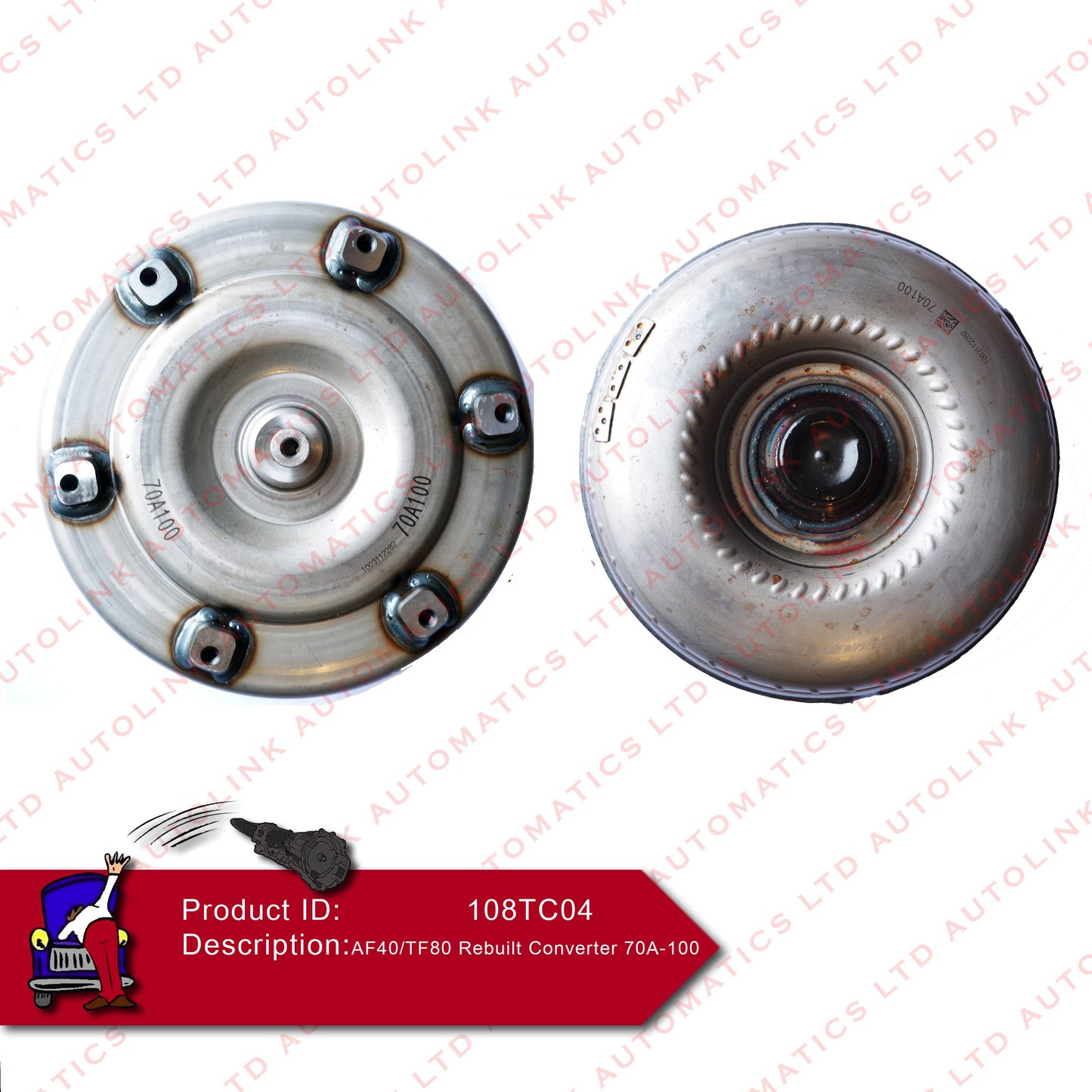 AF40/TF80 Rebuilt Converter 70A-100