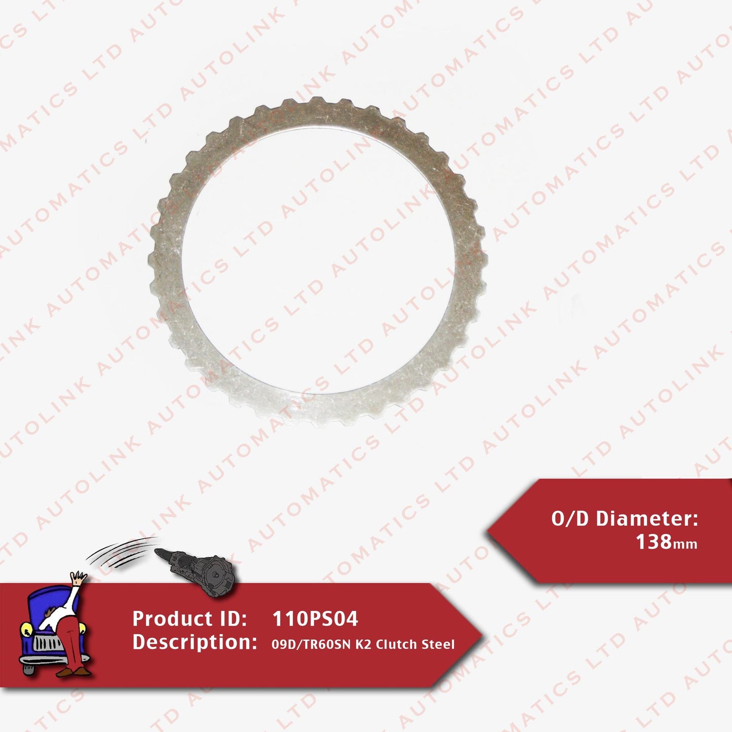 09D/TR60SN K2 Clutch Steel