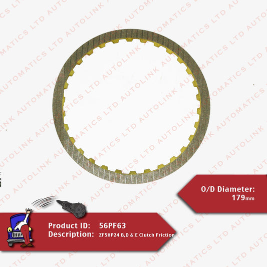 ZF5HP24 B,D & E Clutch Friction