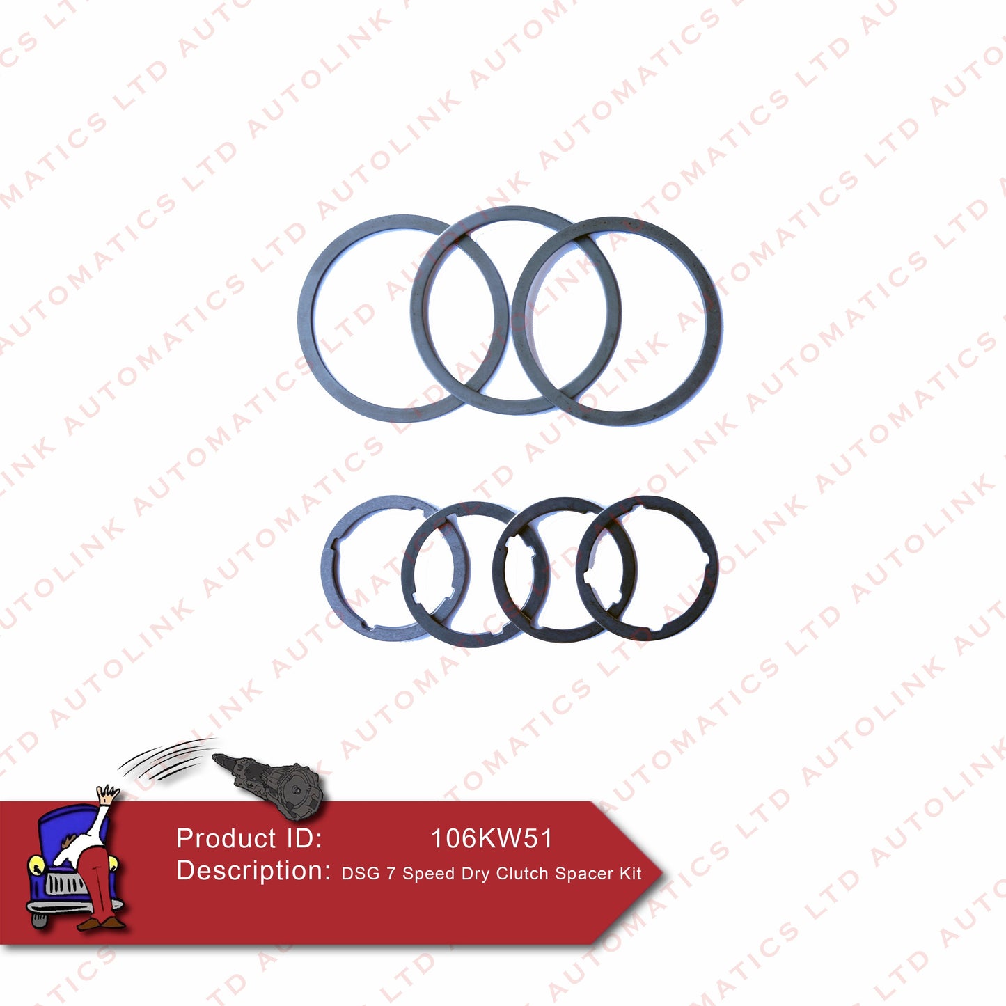 DSG 7 Speed Dry Clutch Spacer Kit