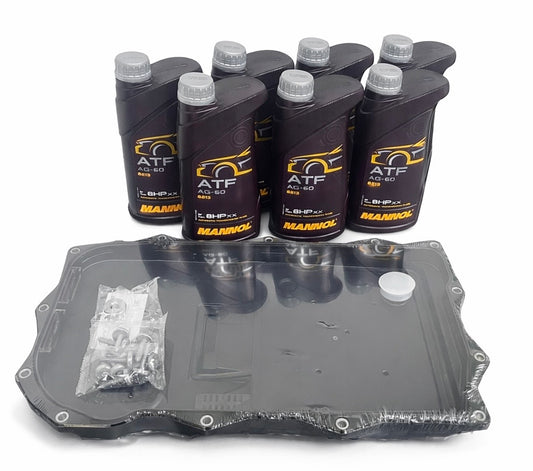 8HP Service Kit  7 Litres of oil  1 Pan Filter