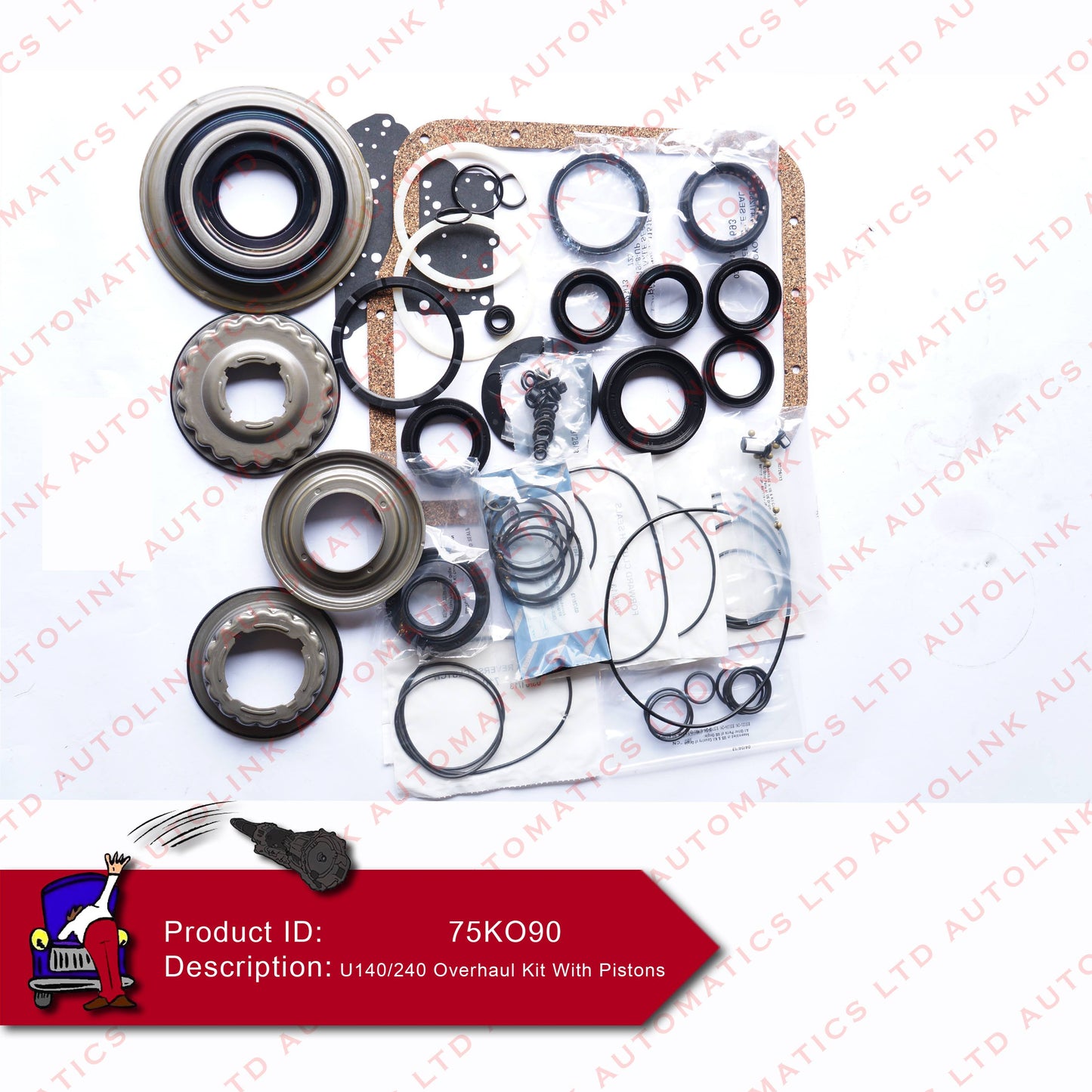 U140/240 Overhaul Kit With Pistons