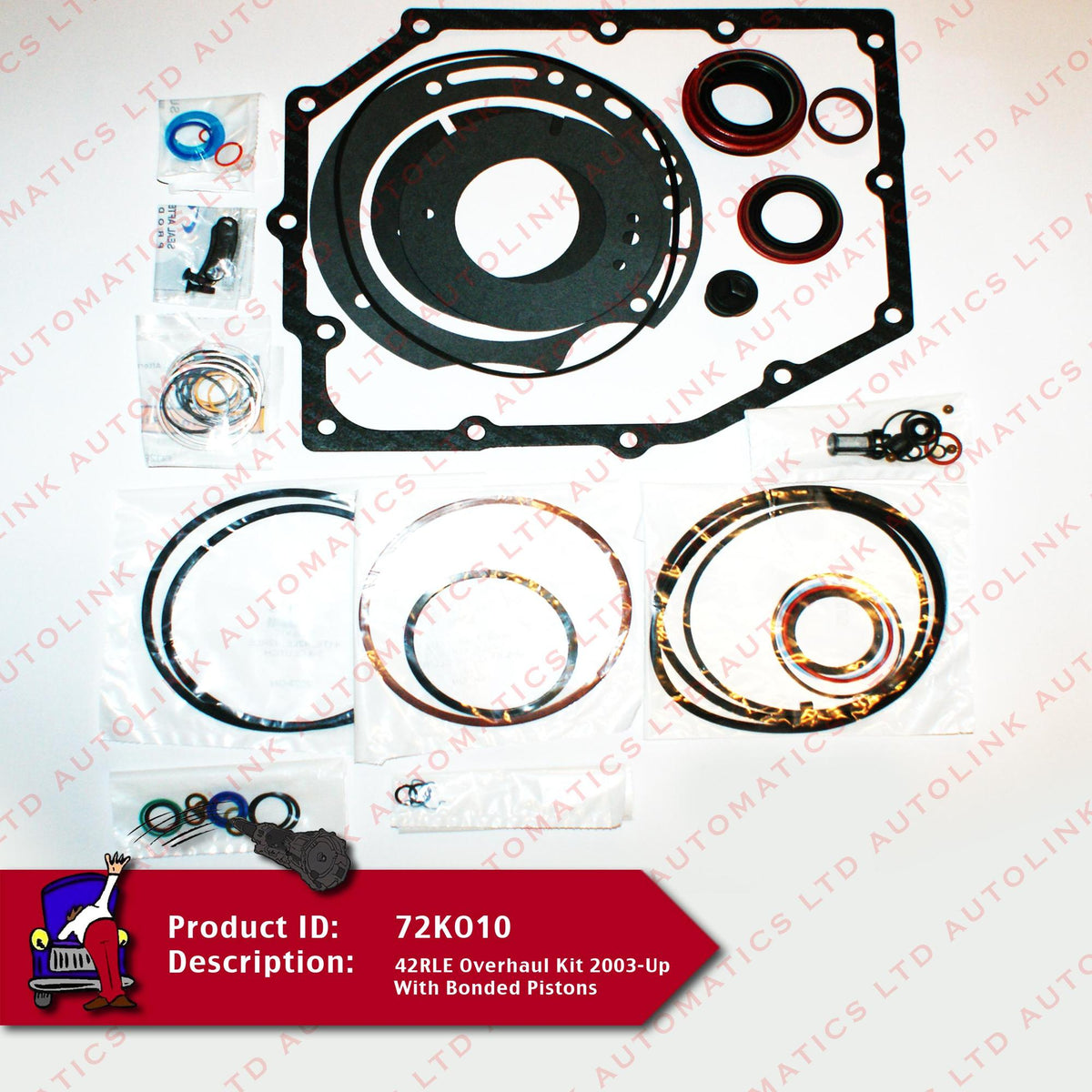 42RLE Overhaul Kit 2003-Up With Bonded Pistons
