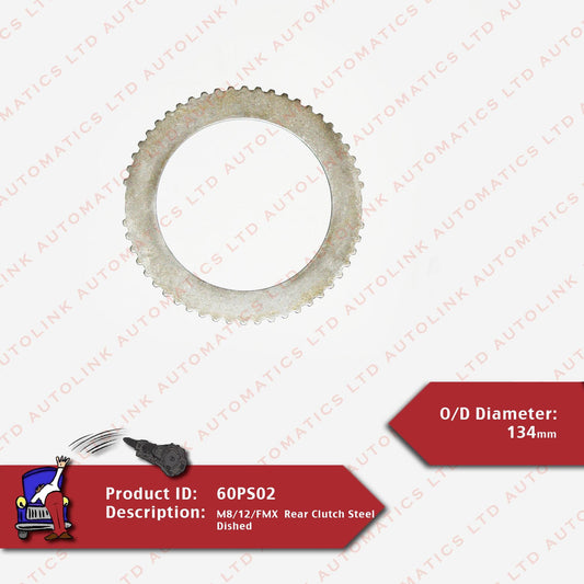 M8/12/FMX  Rear Clutch Steel Dished