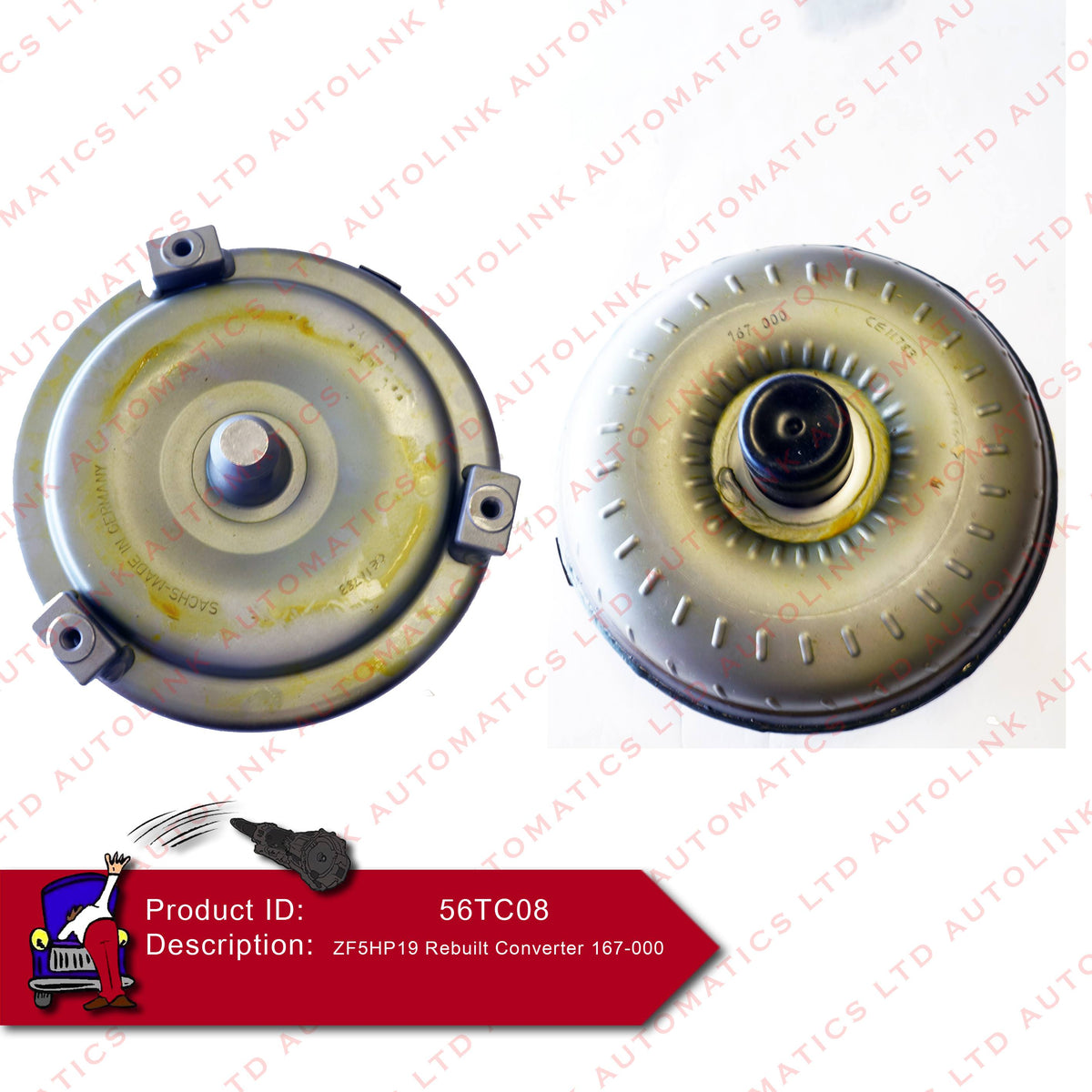 ZF5HP19 Rebuilt Converter 167-000