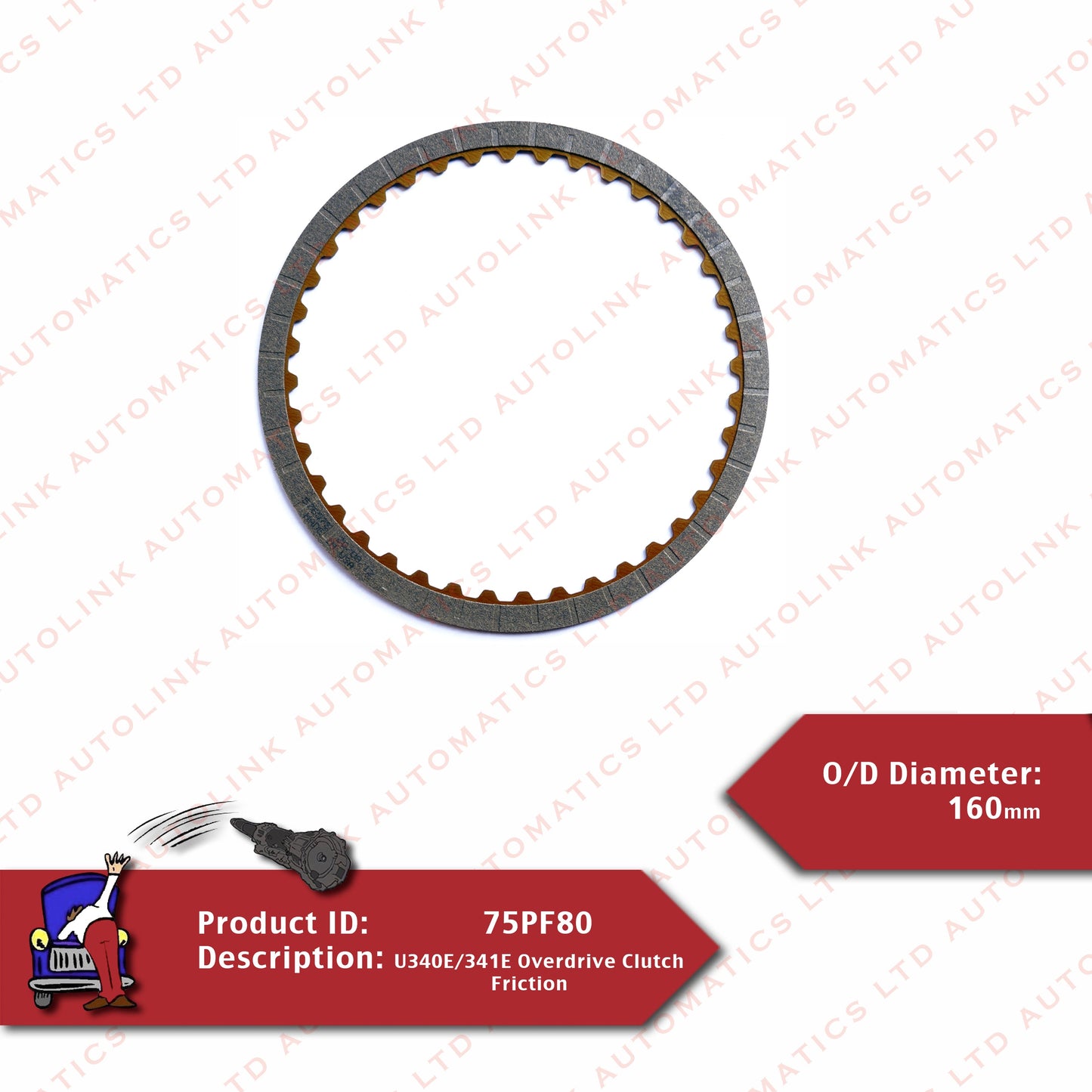 U340E/341E Overdrive Clutch Friction