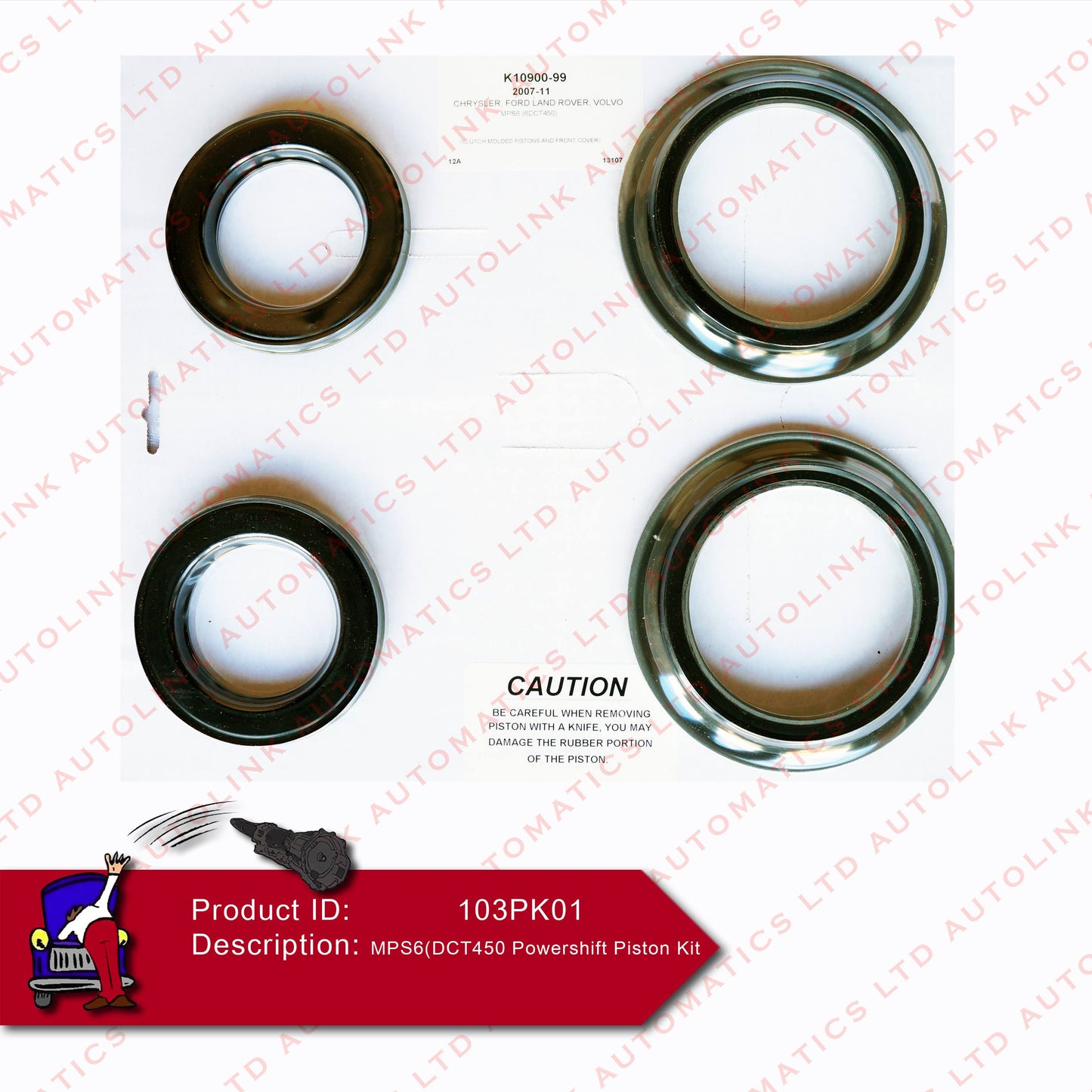 MPS6(DCT450) Powershift Piston Kit