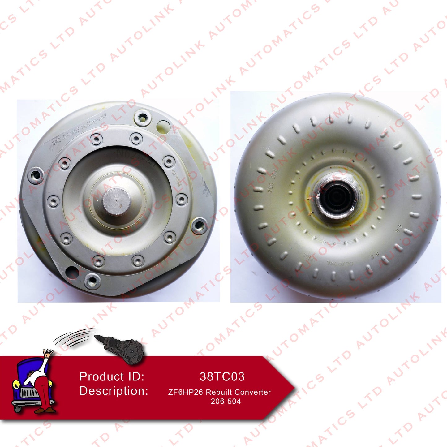 ZF6HP26 Rebuilt Converter 206-504