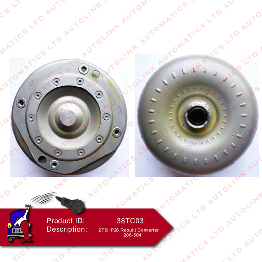 ZF6HP26 Rebuilt Converter 206-504
